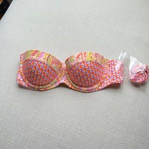Victoria’s Secret Te print-mix Flirt Bandeau 32B
